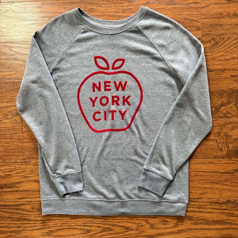 Old Navy Gray New York City Big Apple Sweatshirt Size Small